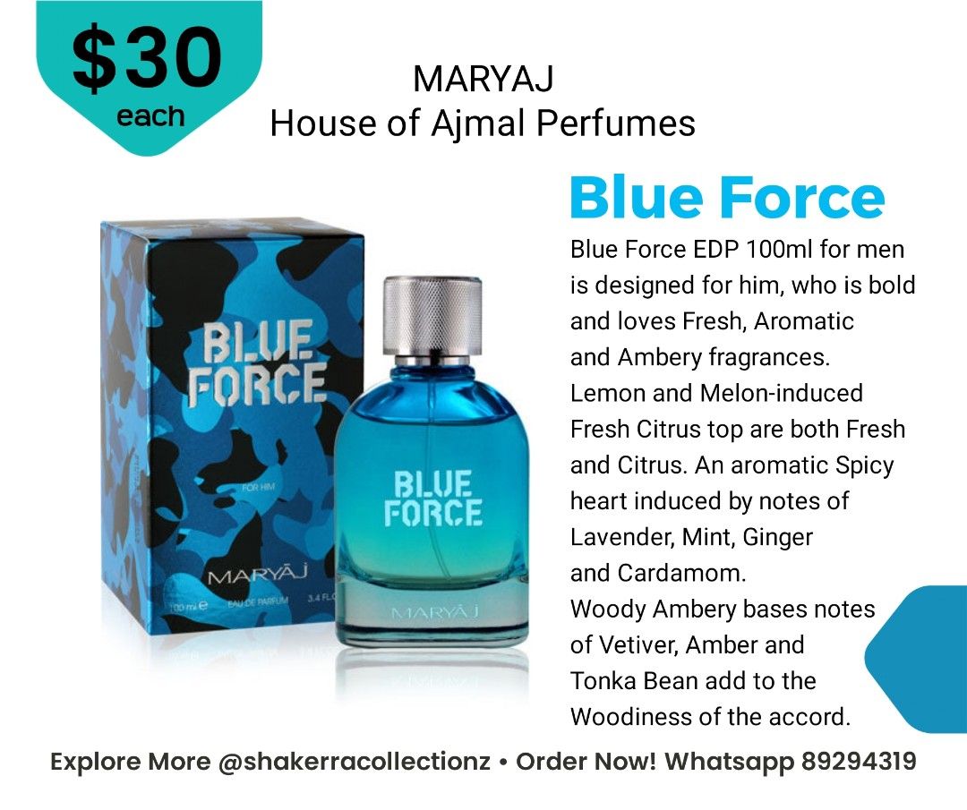 Blue on sale force perfume