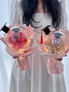 (BN PREORDER) graduation plush bouquet / kirby tigger winnie piglett