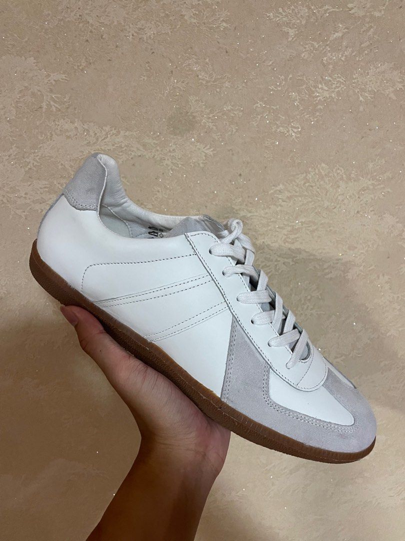 White german sales army trainers