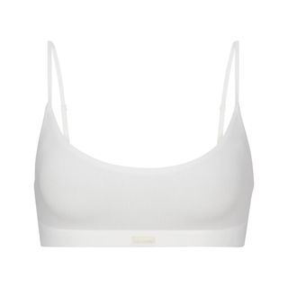 BNWT SKIMS SMOOTH RIB SCOOP NECK BRALETTE