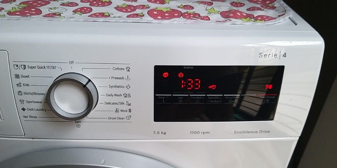 Bosch Series 4 Washing Machine 7.5kg, TV & Home Appliances, Washing ...