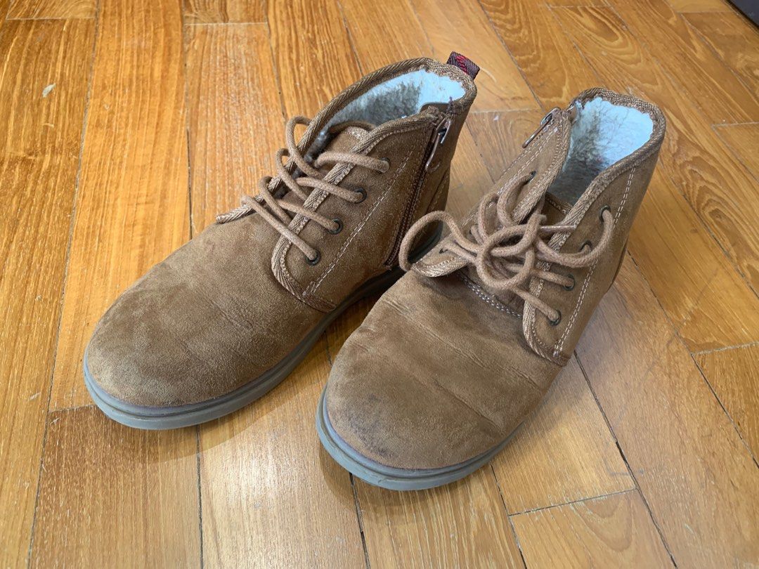 EU 32 US 1 Boy Ronin Winter Boots Cat Jack Tan Babies Kids
