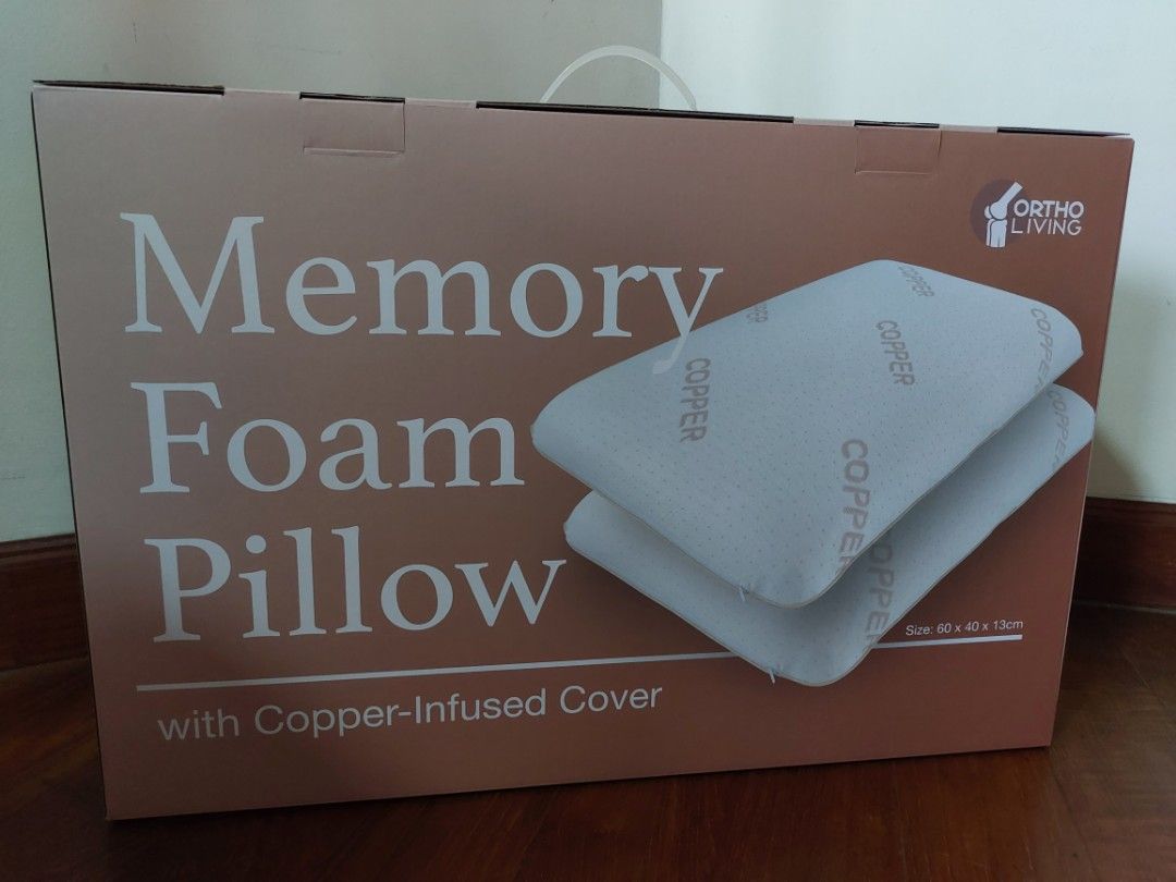 Ortho living memory foam pillow clearance