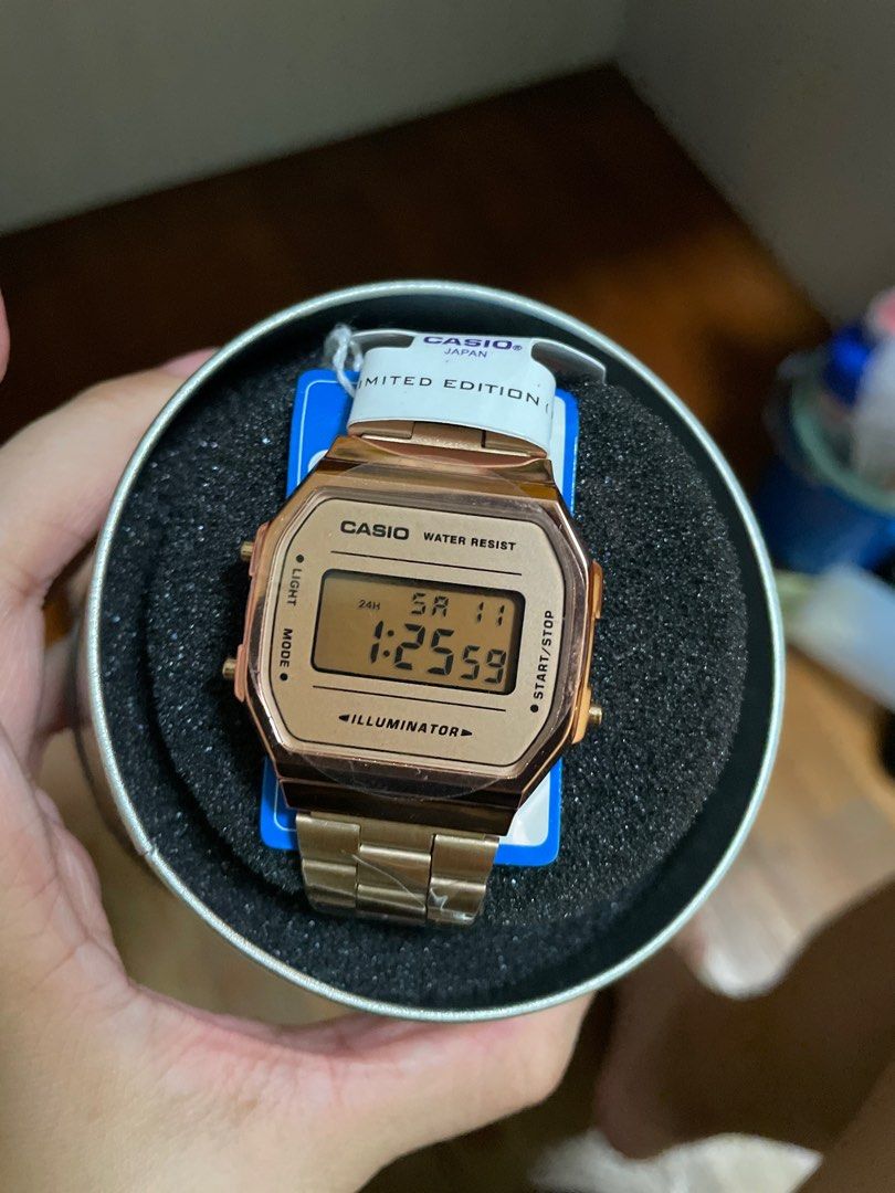 Casio illuminator clearance rose gold