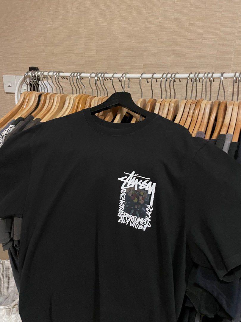 ★人気★【STUSSY】★Stussy Camellias Pig. Dyed T-Shirt Black Stussy Camellias Pig. Dyed Tee - Black - 1904695-0001