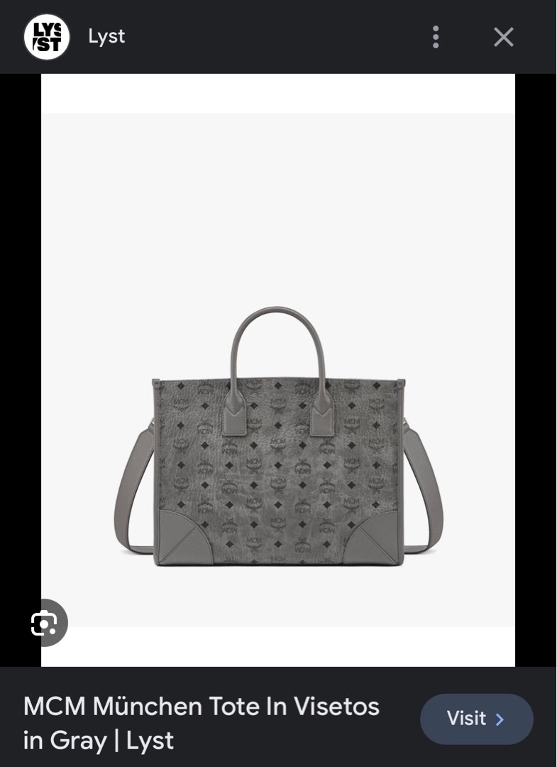 Mcm large tote best sale black