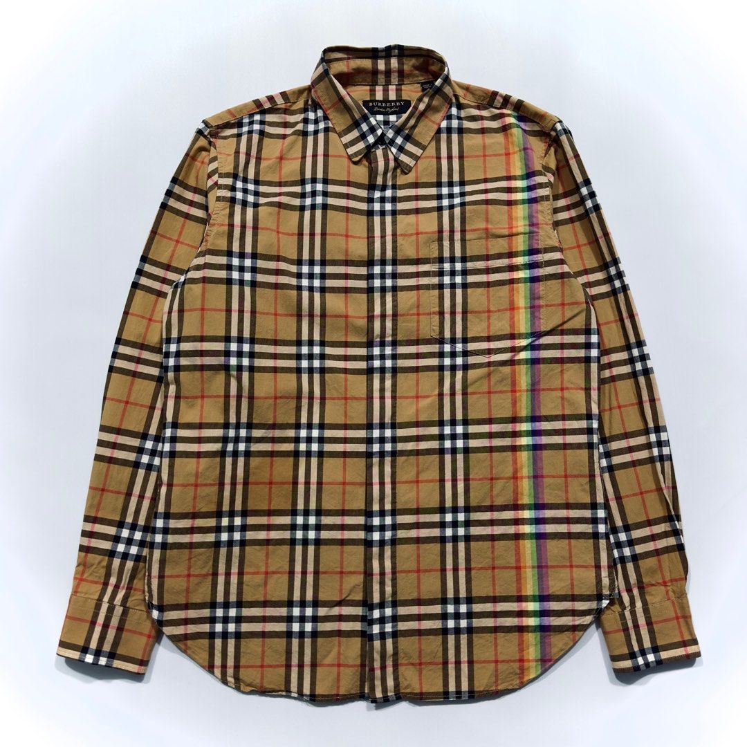 Burberry rainbow vintage check shirt top