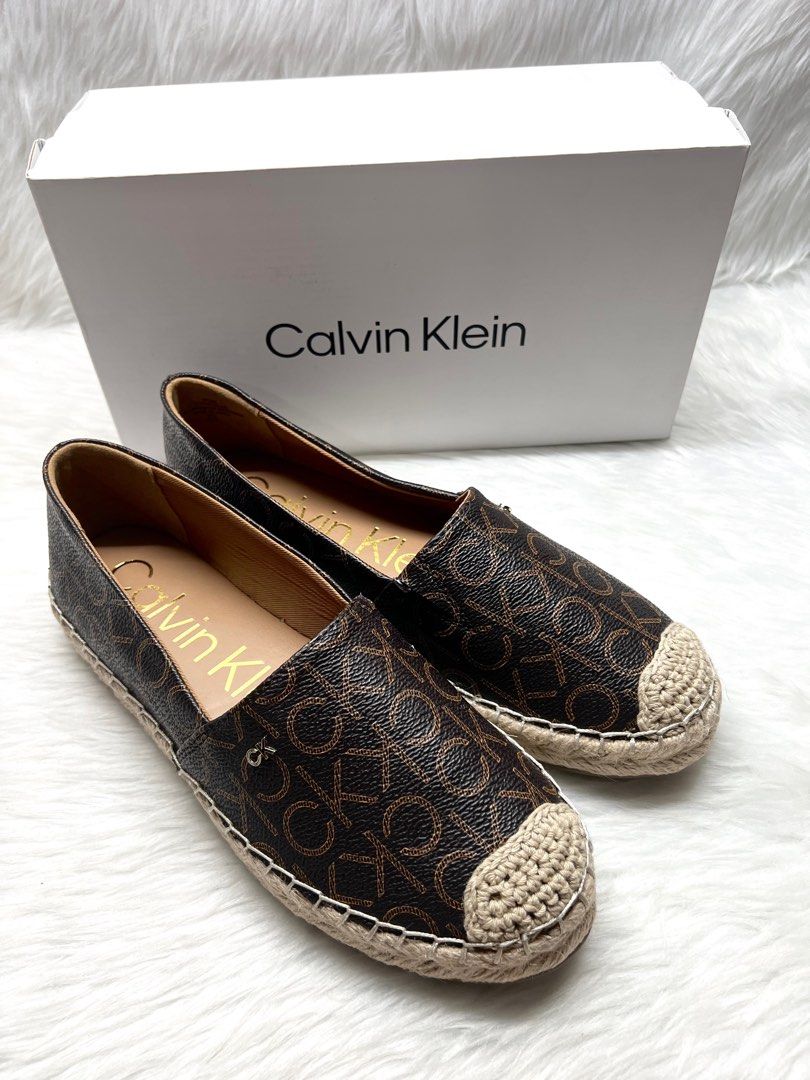 Calvin klein verie clearance espadrille loafer mule