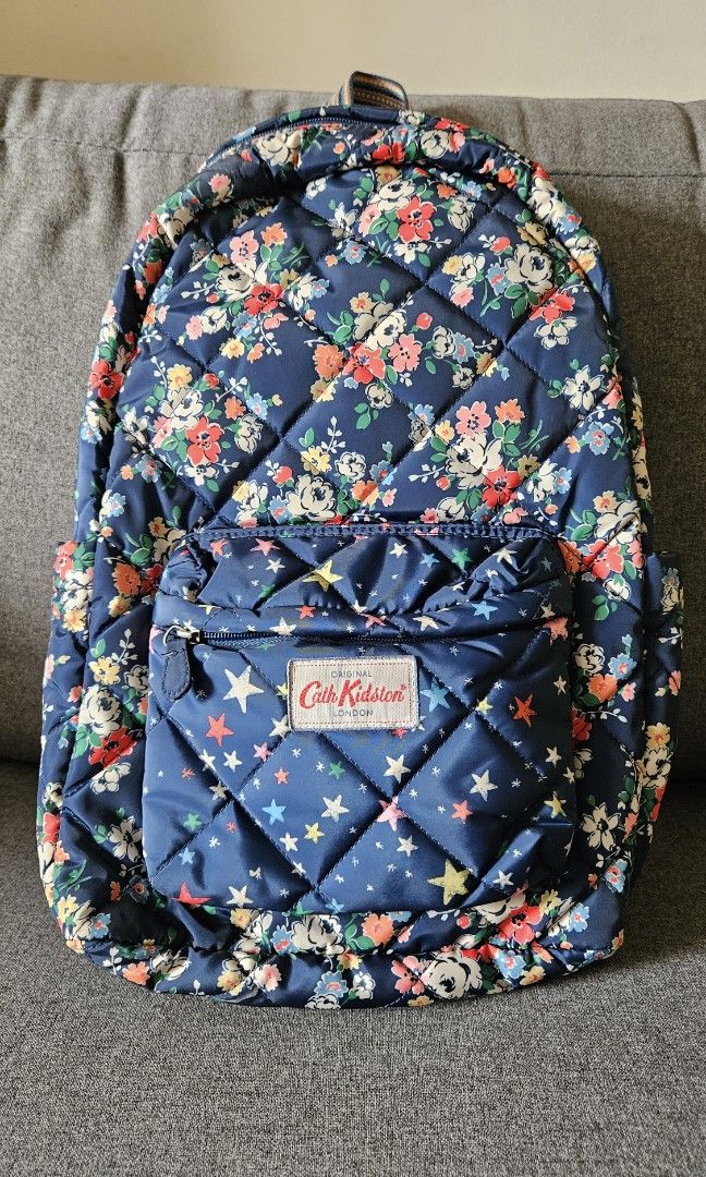 Cath kidston blue floral backpack outlet