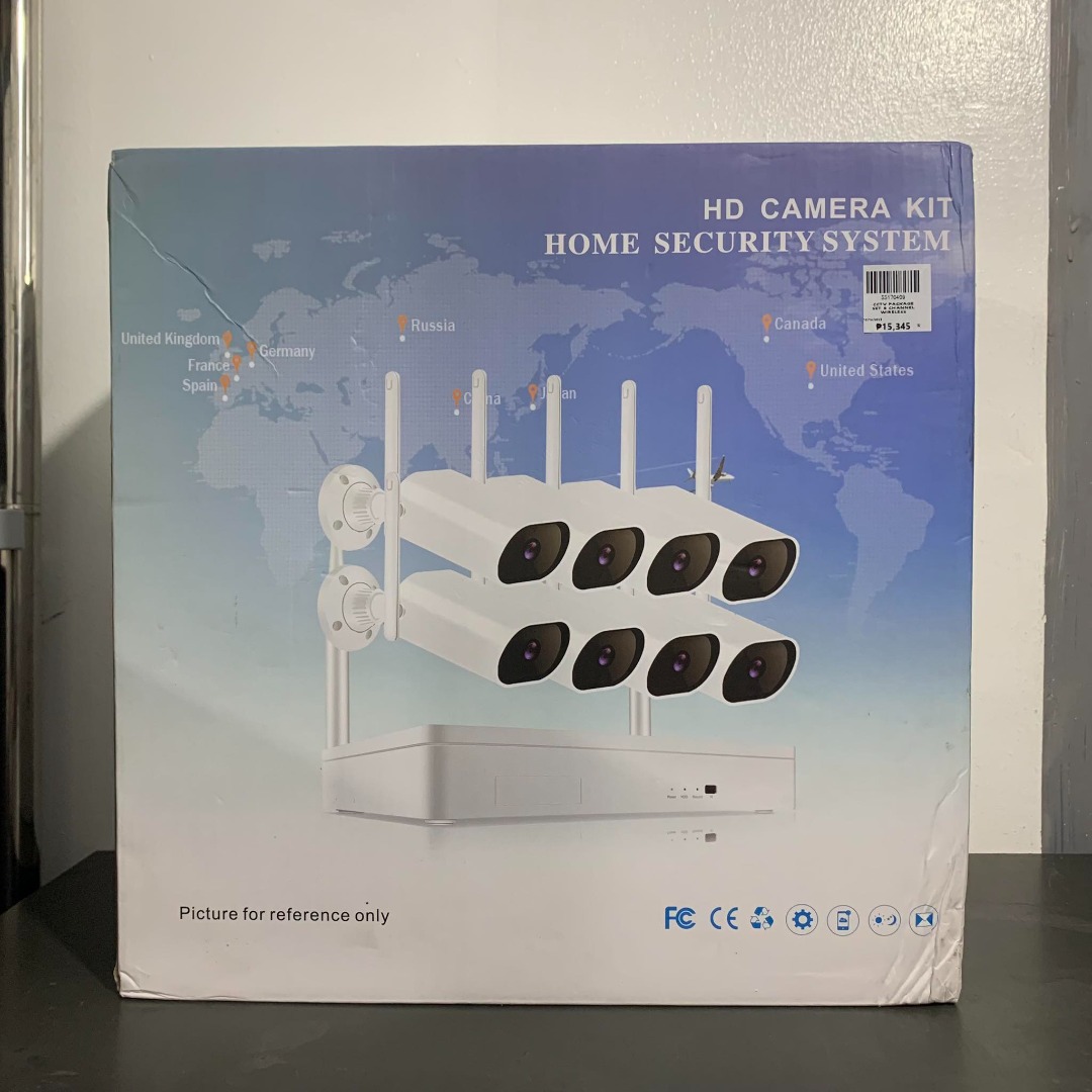 CCTV PACKAGE SET 8 CHANNEL WIRELESS, Furniture & Home Living, Security ...