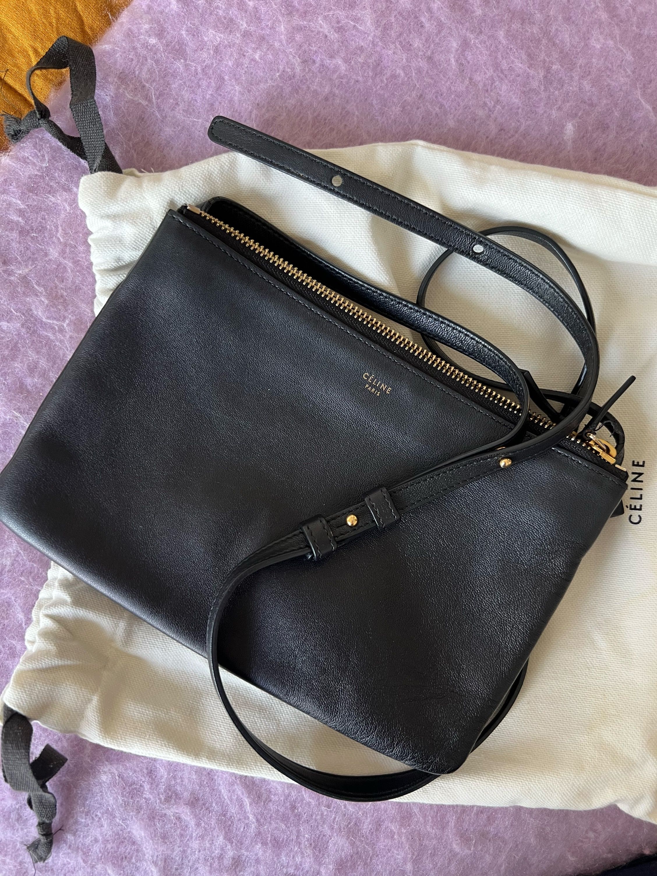 Celine trio deals bag black