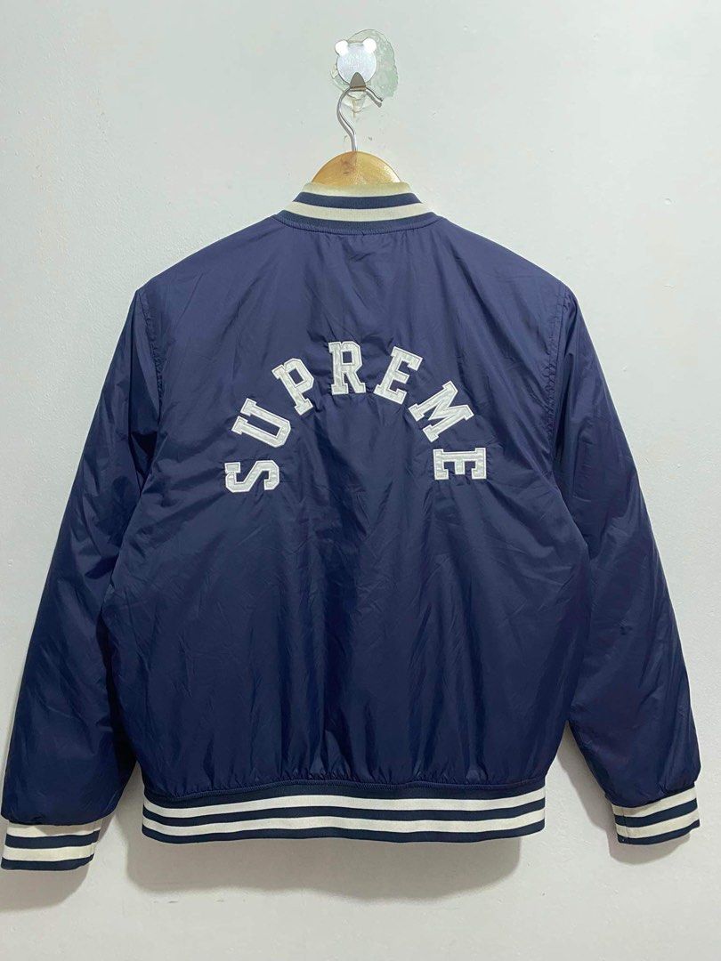 Champion x Supreme Satin Bomber Jacket Men s Fashion Coats