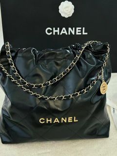 Brand New Chanel 22Mini (blue grey), Luxury, Bags & Wallets on Carousell