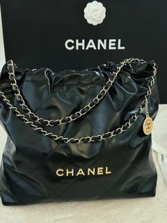 Chanel 22, Mini, Blue Leather With Gold Hardware, New in Box MA001