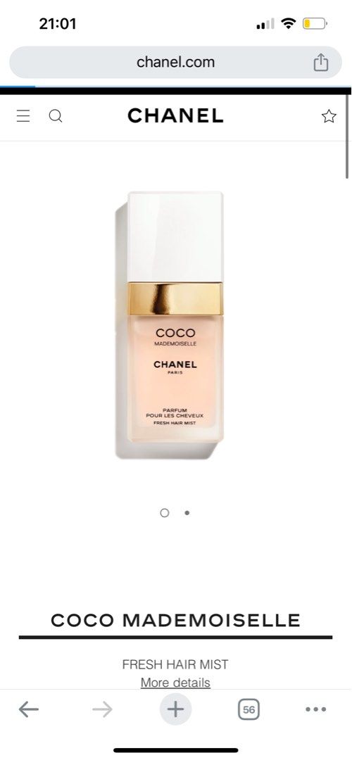 Coco Mademoiselle Hair Mist Perfume 35ml, Beauty & Personal Care, Fragrance  & Deodorants on Carousell