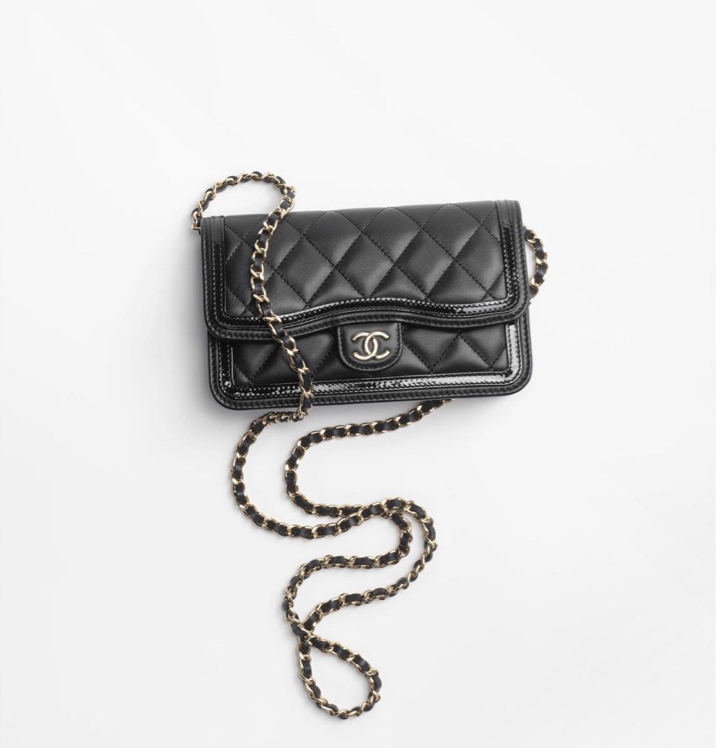 Chanel Flap Phone Holder With Chain, Luxury, Bags & Wallets on