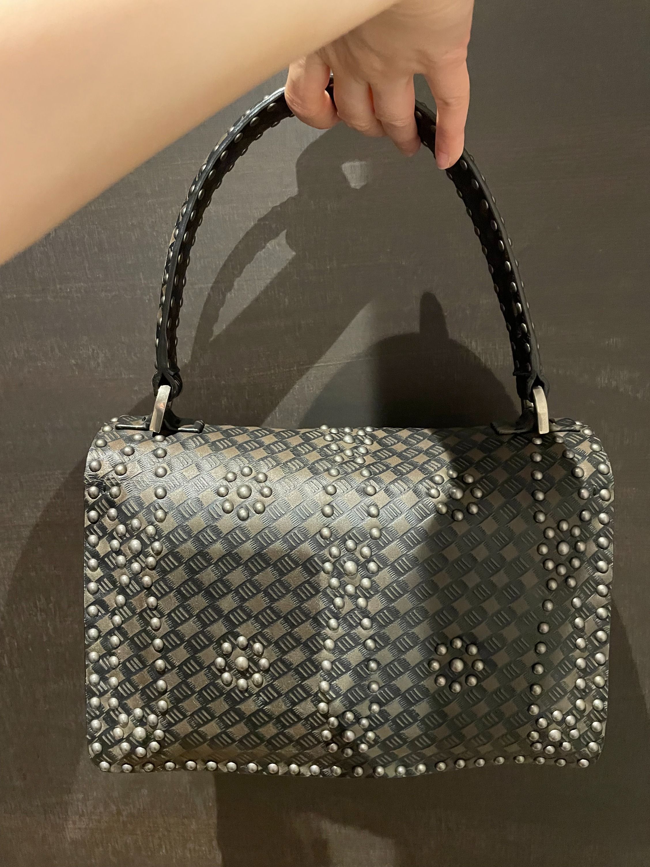 CHRISTIAN DIOR Dio r evolution Studded Flap Bag