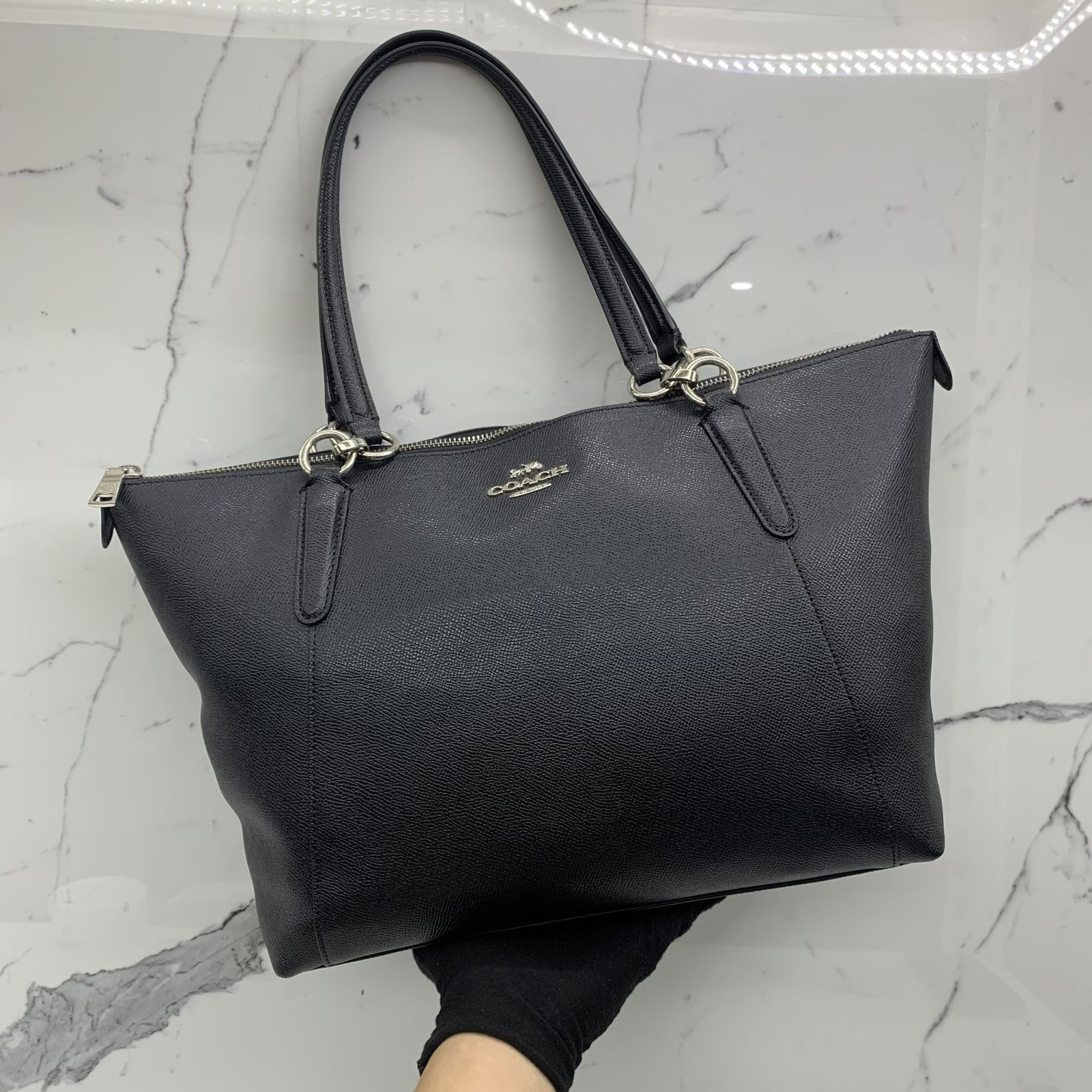 COACH F57526 BLACK ZIP TOTE BAG 237037727 AL