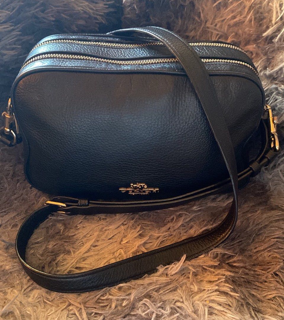 Coach Jes Black Leather Camera bag Women s Fashion Bags
