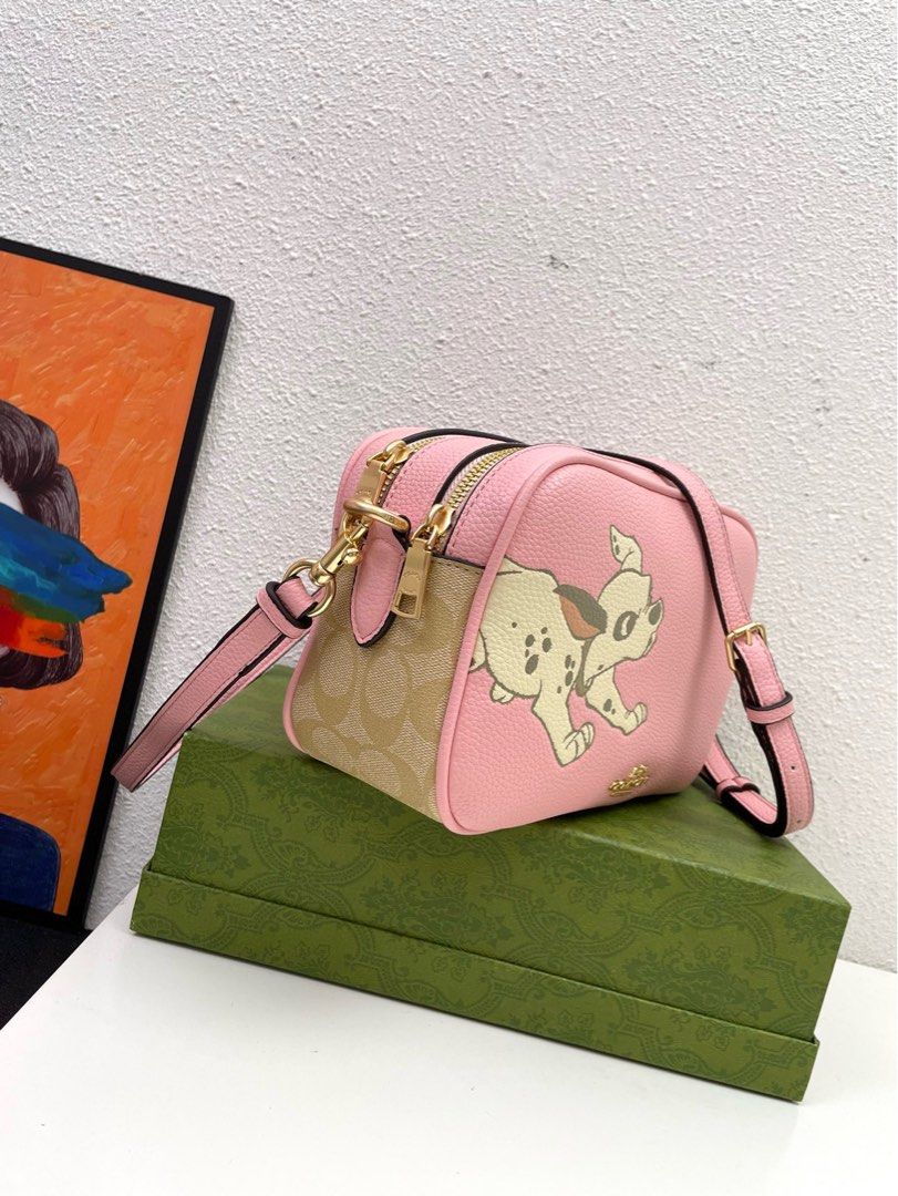 Coach pink camera bag Women s Fashion Bags Wallets Cross body