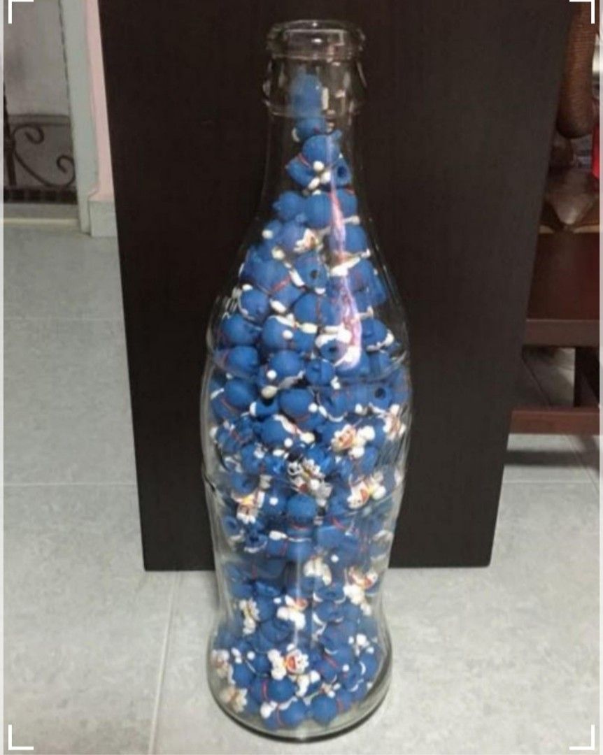 Coca Cola Bottle & Mini Doraemon, Hobbies & Toys, Toys & Games on Carousell