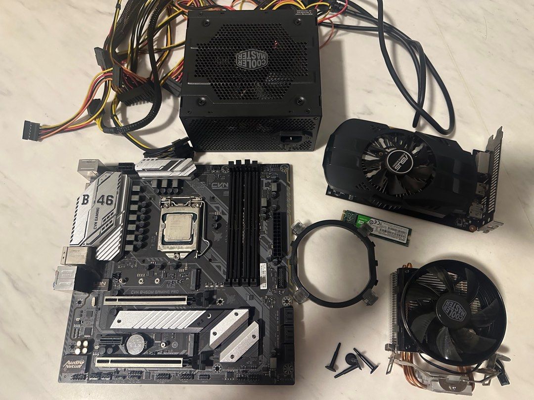 CPU+ GPU+ motherboard+ SSD+ power supply+ cooler, Computers & Tech ...