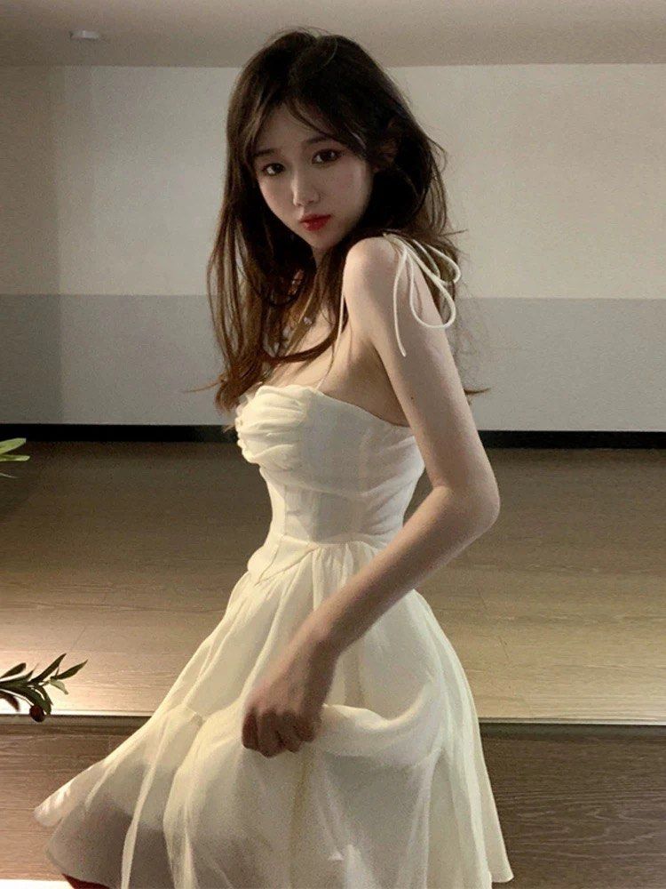 dainty fairy dress Square Collar Short Sleeve Fairy Floral Maxi Dress FNSM8035 main image 0