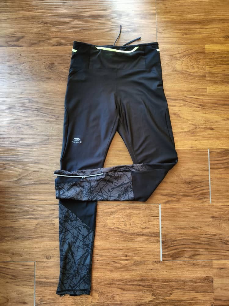 Decathlon high quality black yoga workout gym pants trousers with