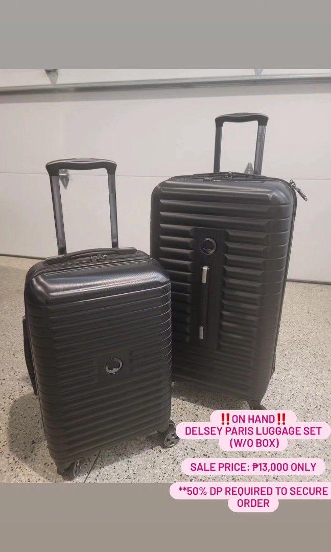 Delsey Paris Luggage Set Hobbies Toys Travel Luggage on Carousell