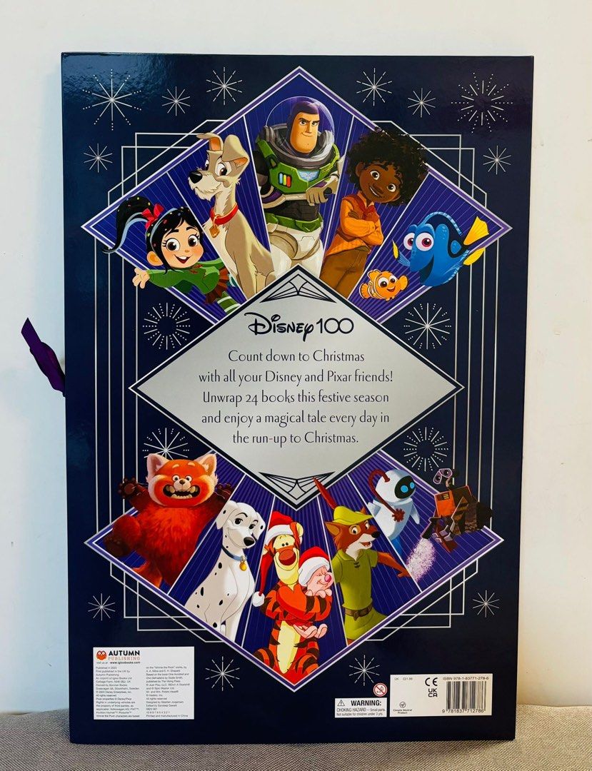 Disney 100 Advent Calendar book, 興趣及遊戲, 玩具 & 遊戲類 Carousell