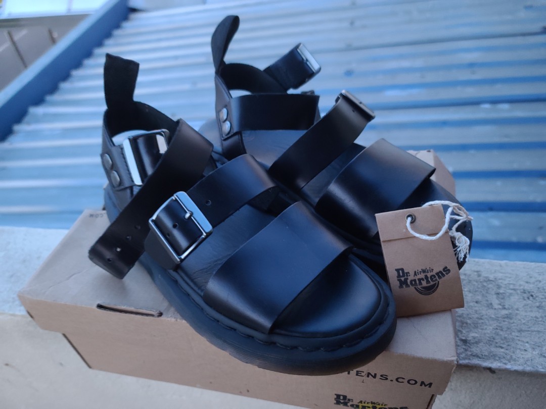 Dr. Martens Shore Re-Invented Strap Sandals Gryphon Brando Leather ...