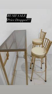 Elegant High Chair and Table