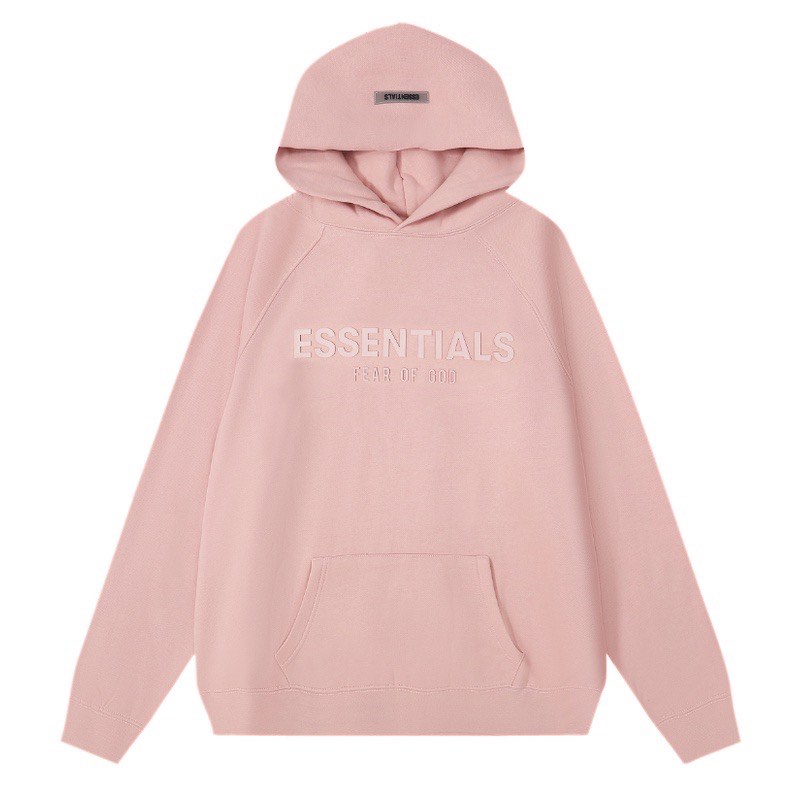 AvivahcS Fleece hoodie Fashion Fog met opdruk Essentials, voor mannen en vrouwen, Grijs, L