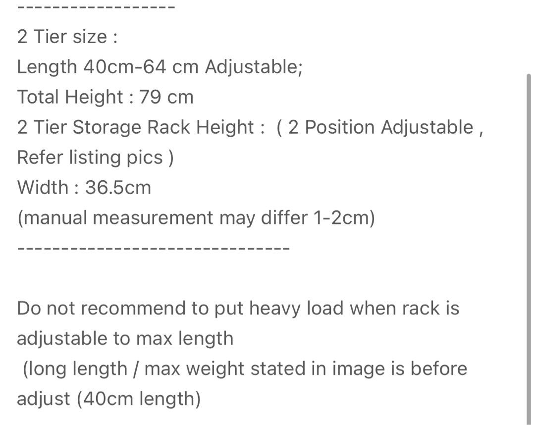 Extendable storage rack, Furniture & Home Living, Home Improvement ...