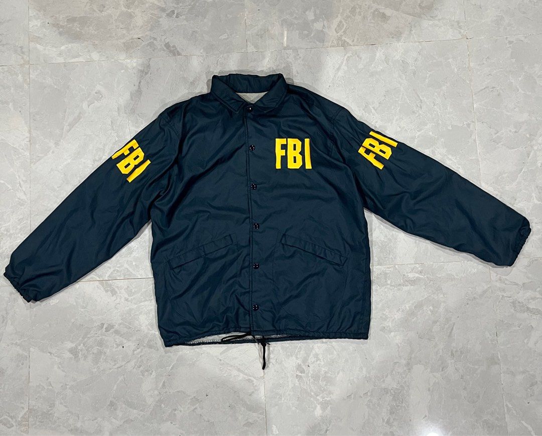 FBI coach jacket Men s Fashion Coats Jackets and Outerwear on