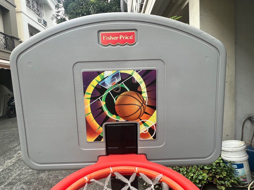 Fisher Price Basketball Court Grow to Pro Sports Equipment Sports