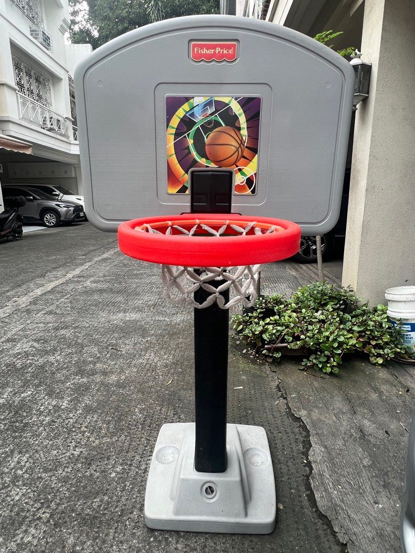 Fisher Price Basketball Court Grow to Pro Sports Equipment Sports
