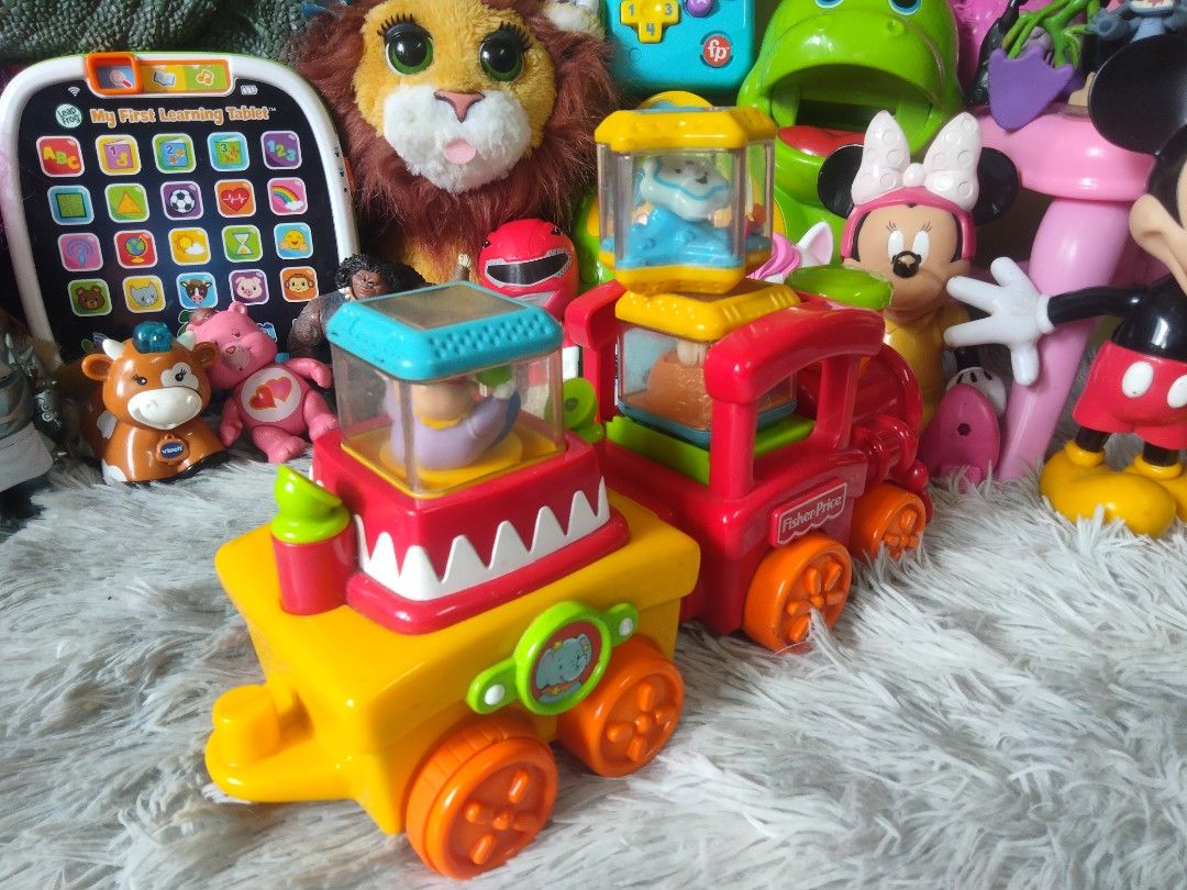 fisher price peek a blocks train