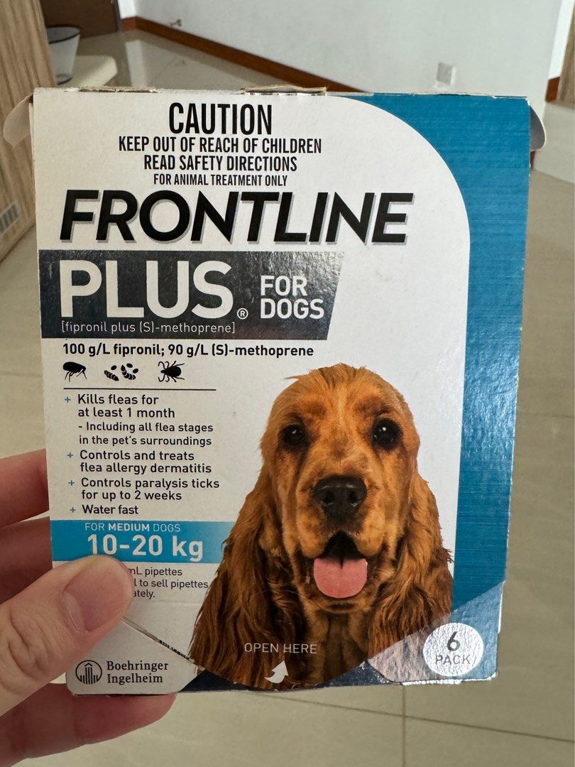 [FOC] Frontline Plus for dogs, Pet Supplies, Health & Grooming on Carousell