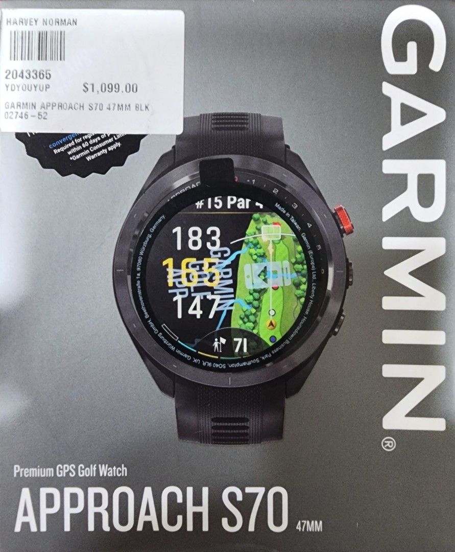 Garmin Approach S70 size 47mm Mobile Phones Gadgets Wearables