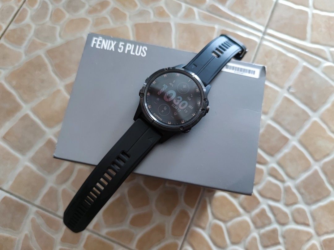 Garmin Fenix 5 Plus Sapphire DLC Titanium Men s Fashion Watches
