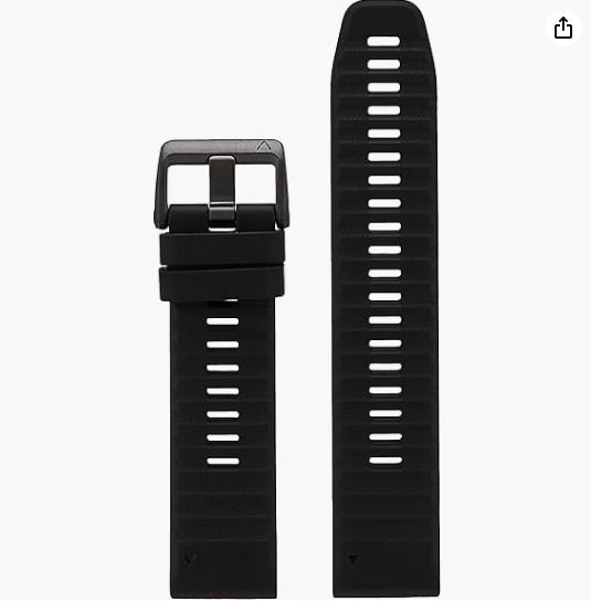 Garmin Quickfit Watch Band Vented Carbon Gray Titanium Bracelet