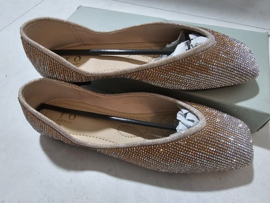 Glittery flats new arrivals