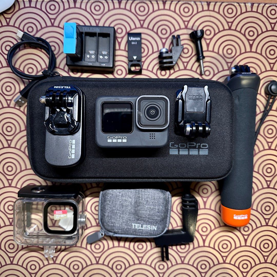 GoPro Hero 9 Black Full Bundle, Photography, Video Cameras on Carousell