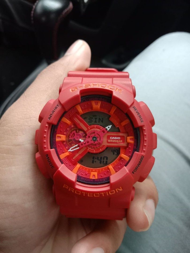 Gshock ga110 red sales