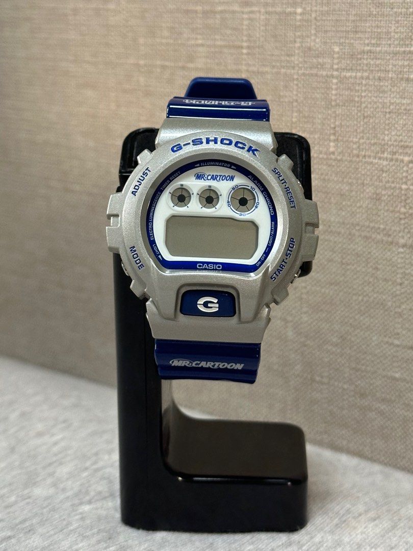 G-shock手錶限定Mr Cartoon聯乘限量版98%新DW6900MRC, 男裝, 手錶及