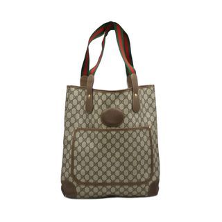 GUCCI Beige GG Supreme Coated Canvas Tote Bag