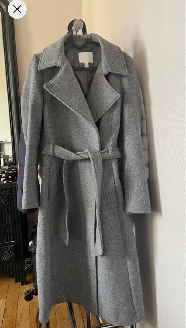 Full length cheap grey coat