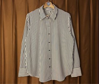 H&M Vertical Stripe Button Long Sleeve (Women’s)