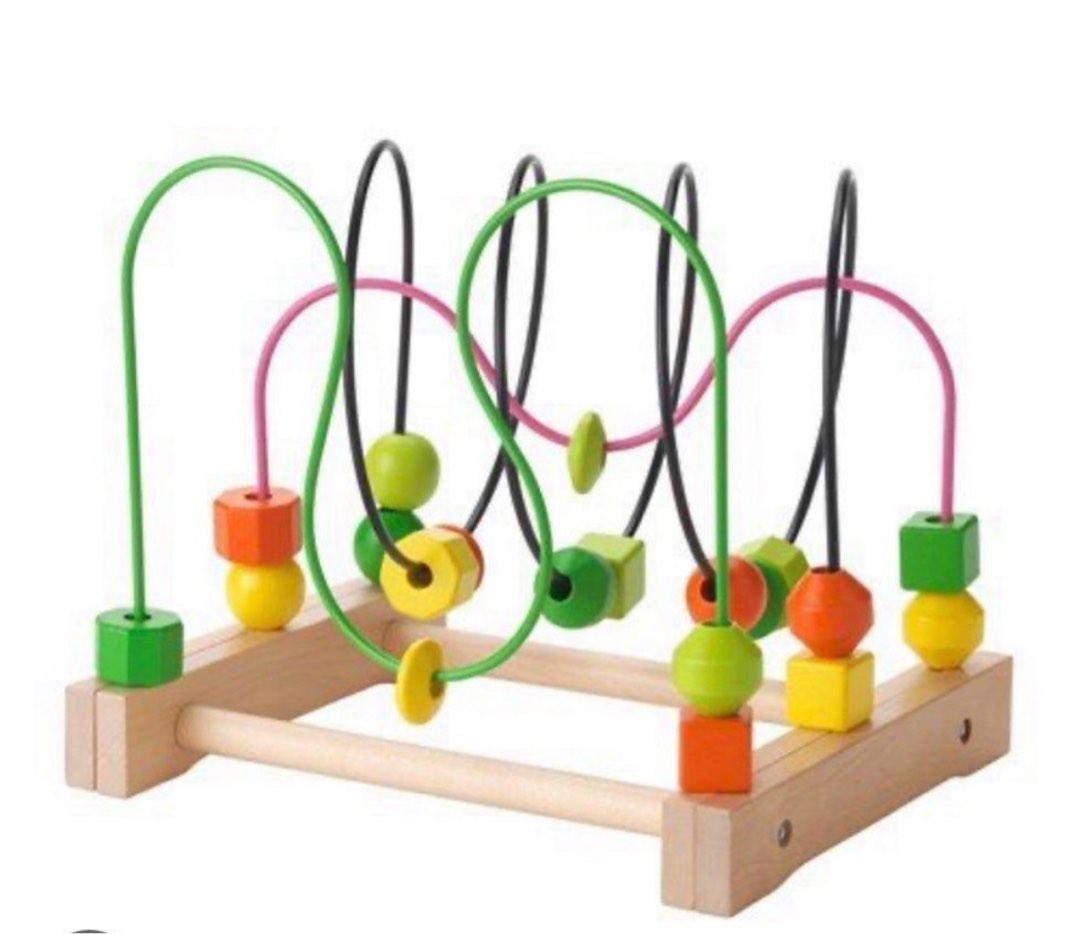 Ikea bead maze wooden toy Babies Kids Infant Playtime on